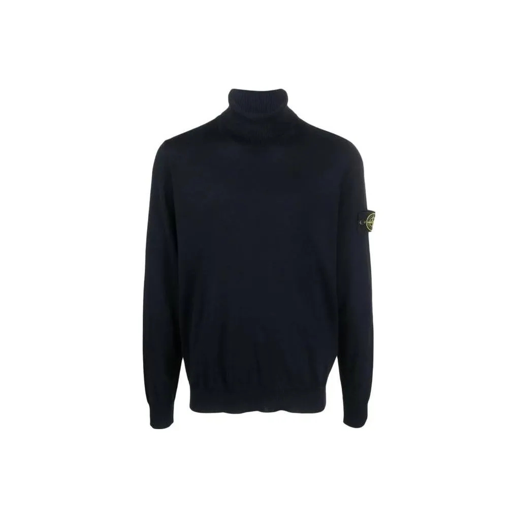 STONE ISLAND Compass Patch Roll Neck Jumper