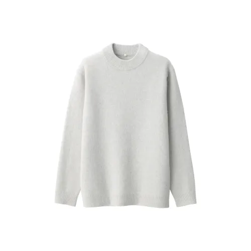 Muji LABO series Светло-серый Мужские Свитеры