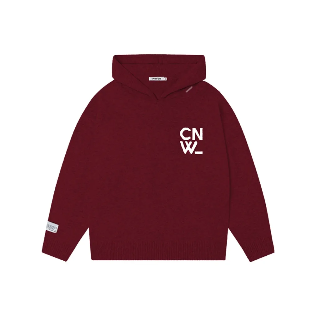 CANOTWAIT_ Hooded Pullover Sweater For Fall And Winter Unisex