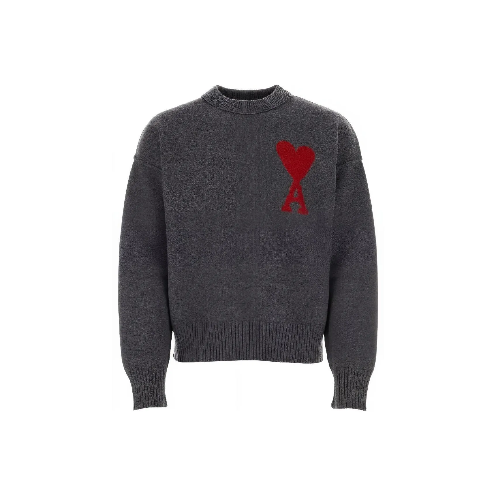 Ami Paris Ami De Coeur Crewneck Long Sleeved Jumper