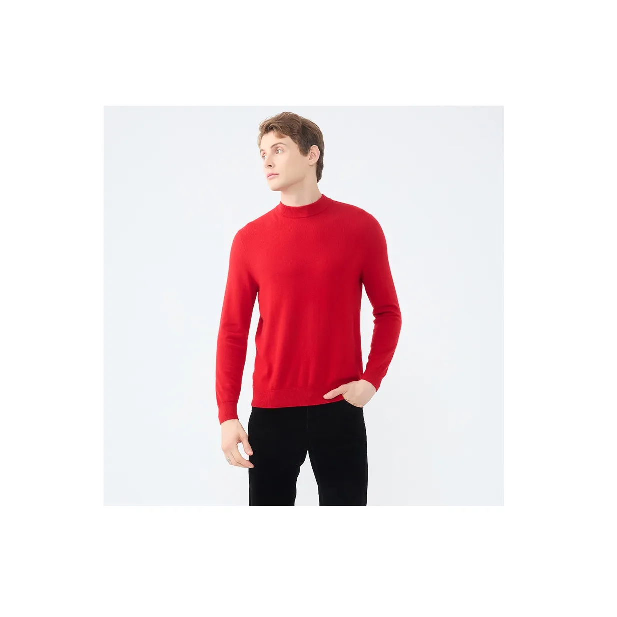 LIU·JO UOMO Red Men's Sweaters LIU·JO UOMO Красные Мужские Свитера