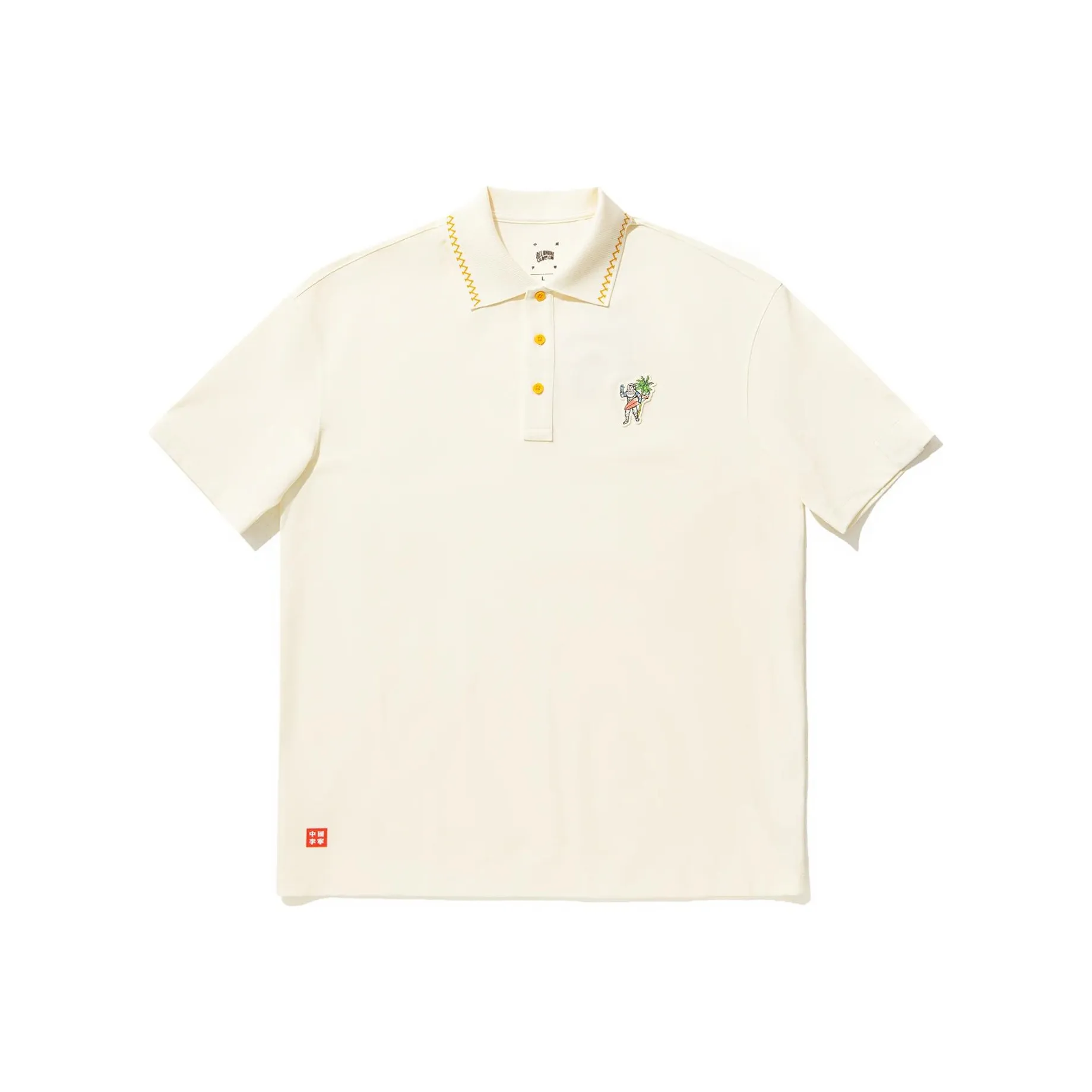 LINING x BILLIONAIRE BOYS CLUB Поло Мужское Экрю