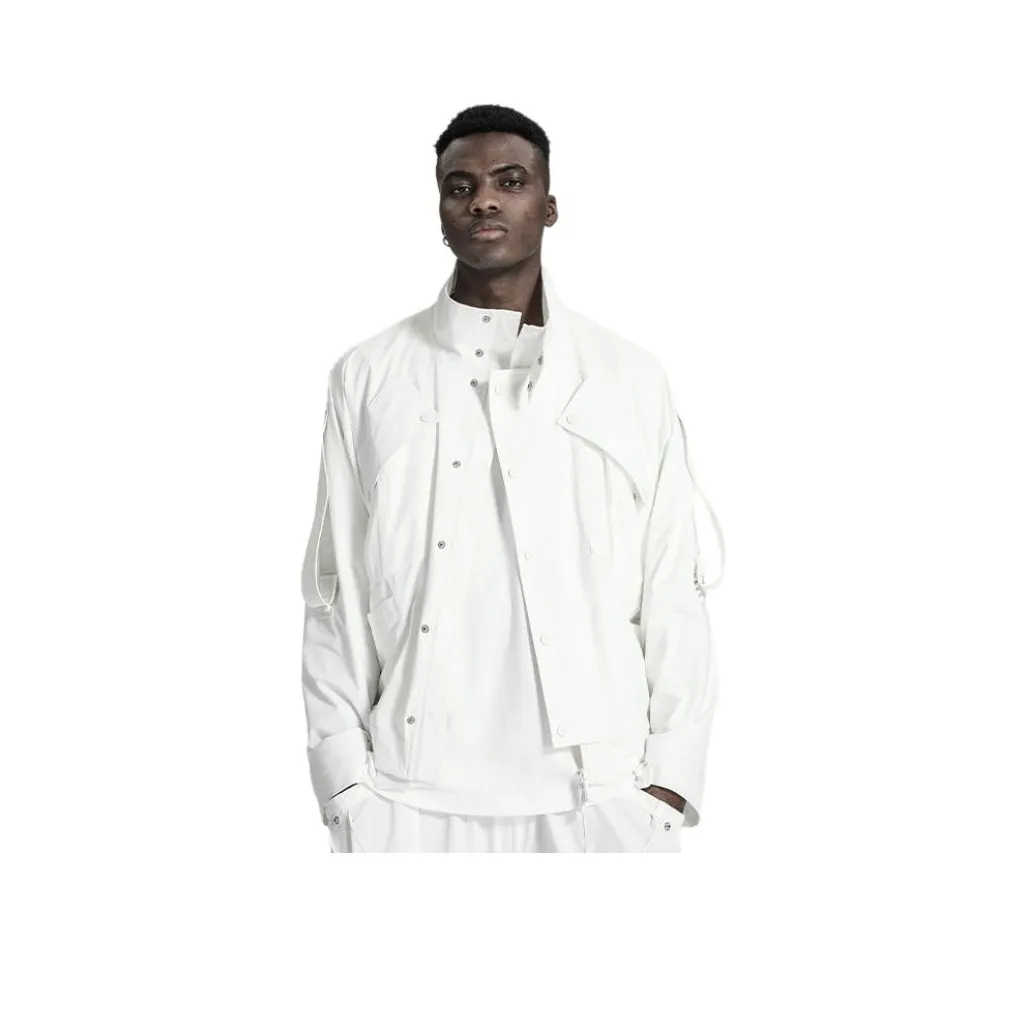 NORVINCY Sports Cycling Western Pure White Handsome Jacket Unisex
