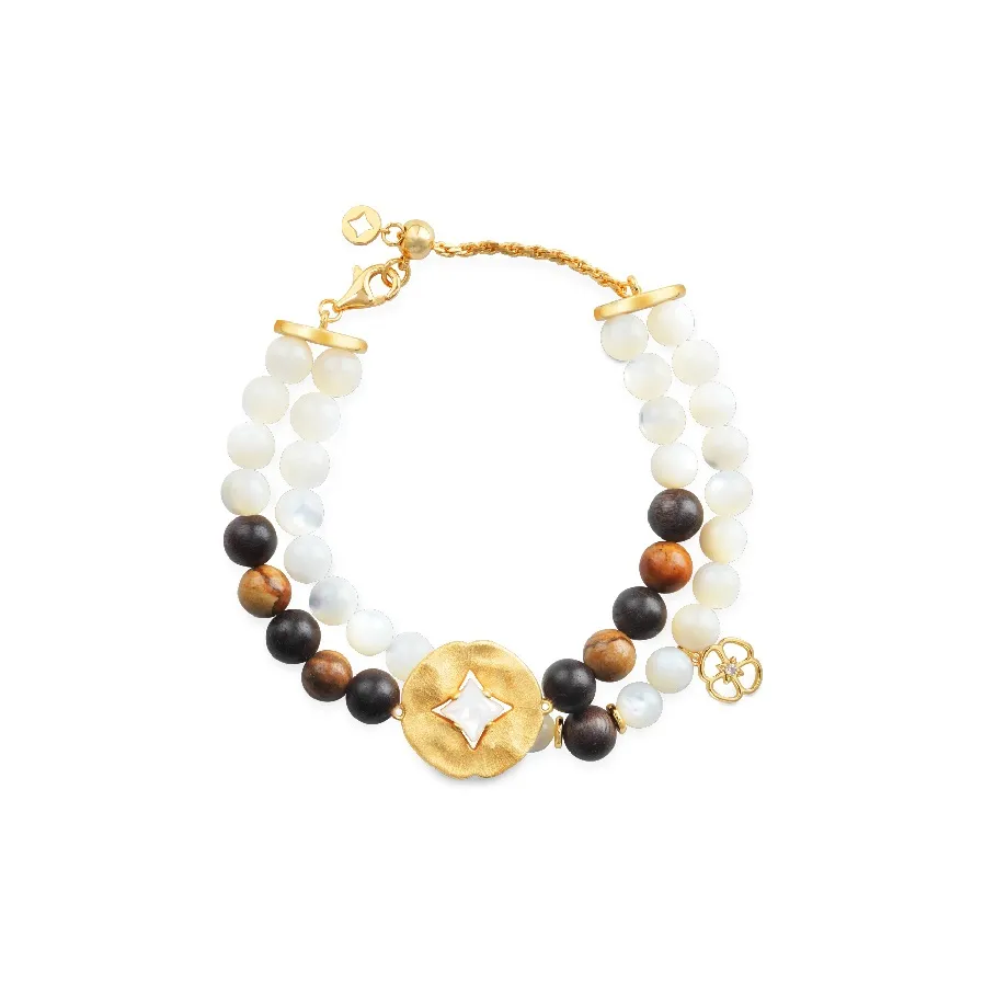 BAODEYI Браслеты из меди с покрытием из 18-каратного золота унисекс