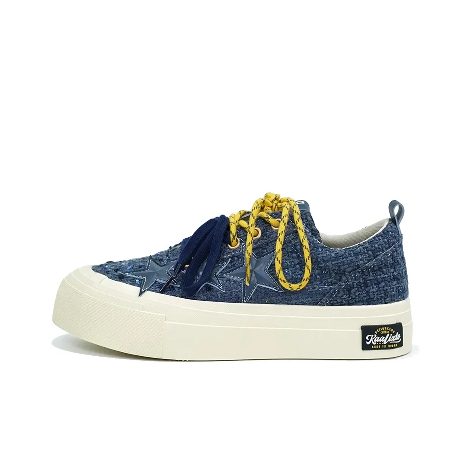 KAALIXTO Anti Slip Wear Resistant Low Top Canvas Shoes Unisex Royal Blue