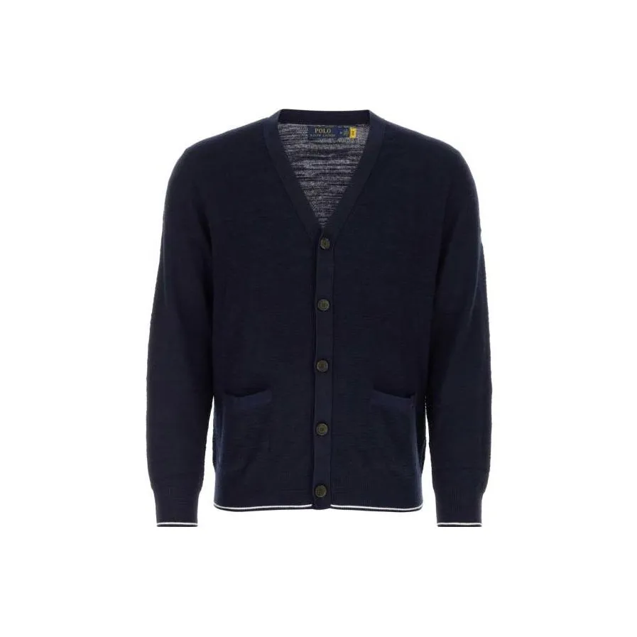 Polo Ralph Lauren Logo embroidered V neck Cardigan