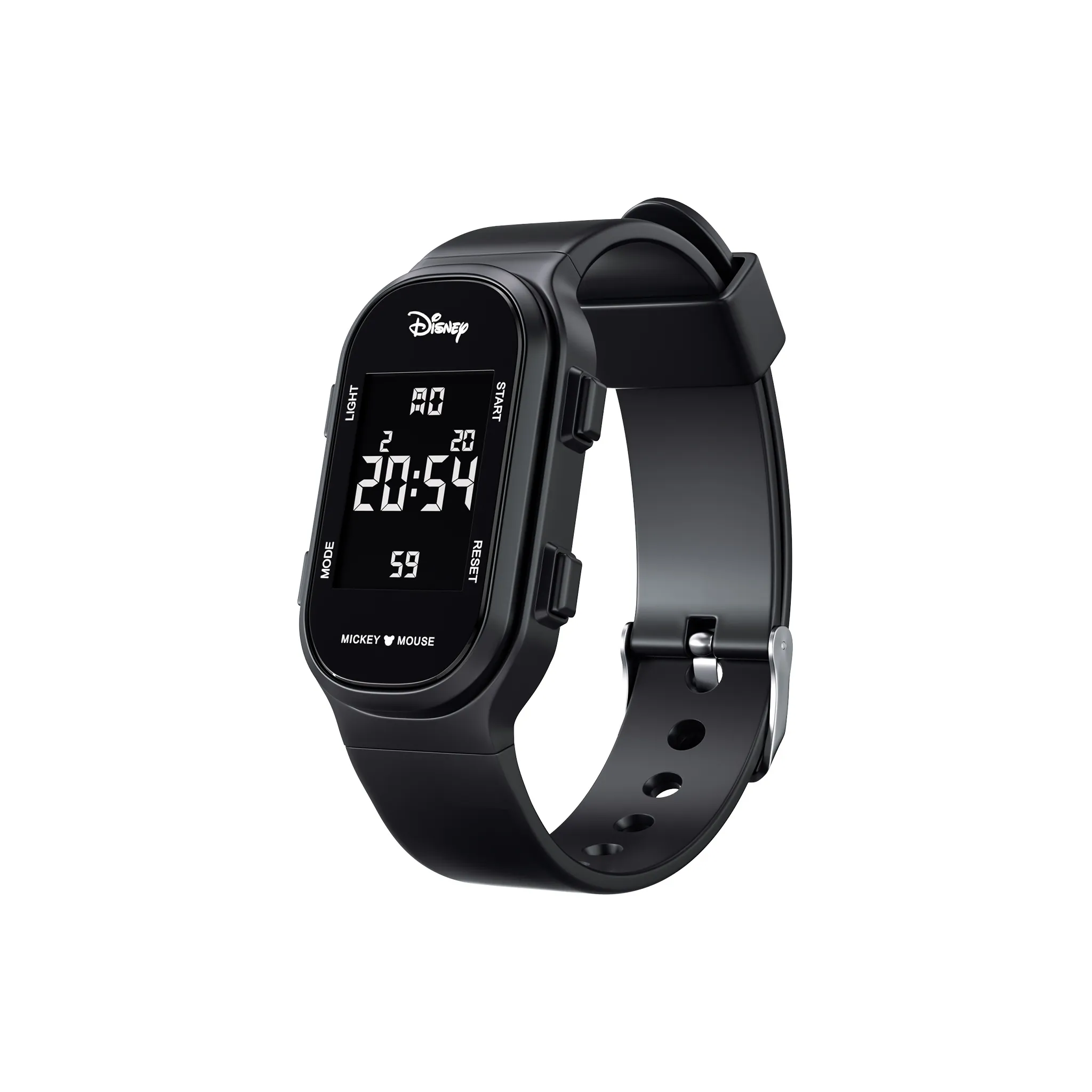 Disney Mickey Наручные часы Электронный механизм TPU ремешок Часы Мужские Черный циферблат