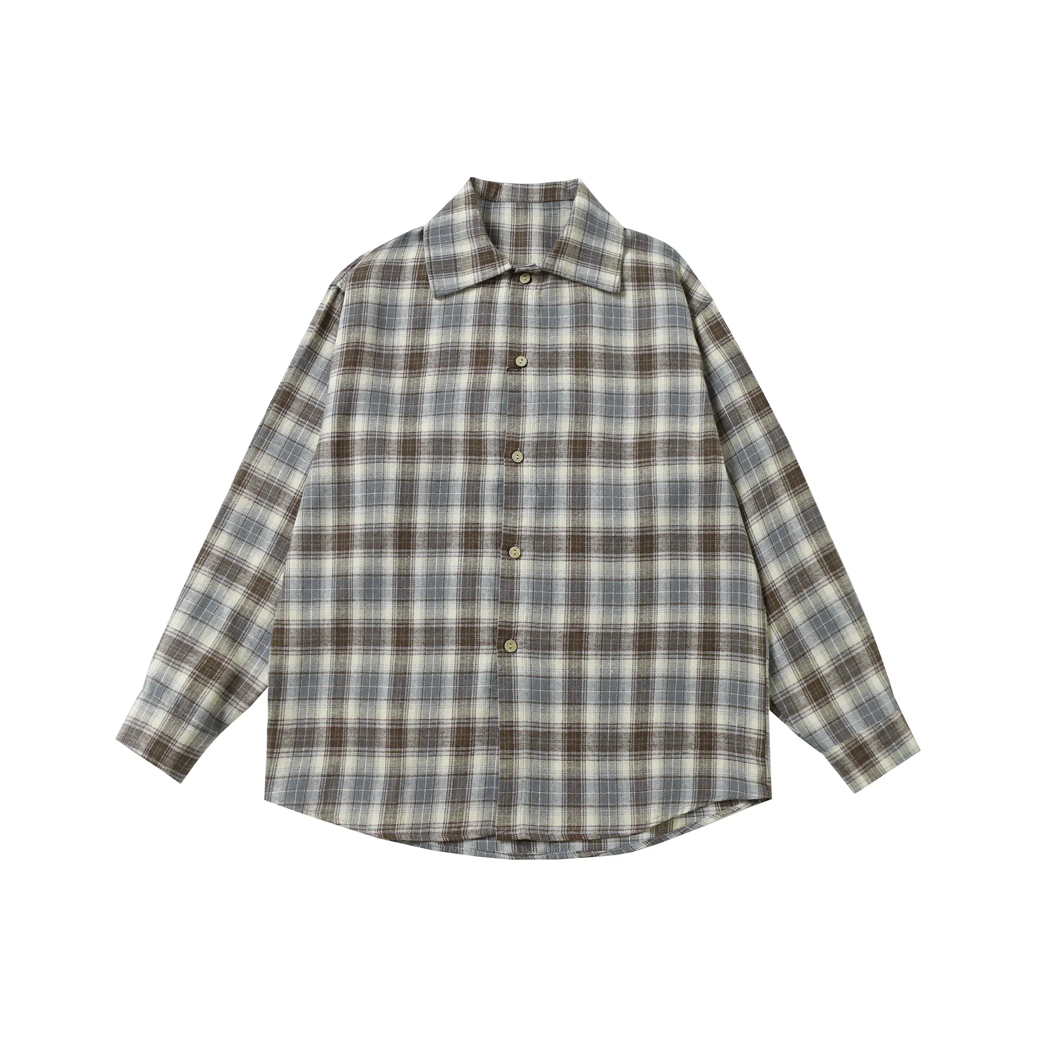 Michael Rock Shirt Unisex Blue Gray Plaid