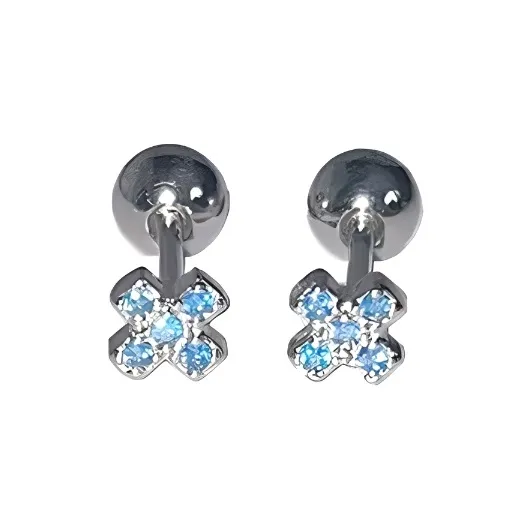 QIANFANGDAHUANGYE Серьги с цирконием Женские