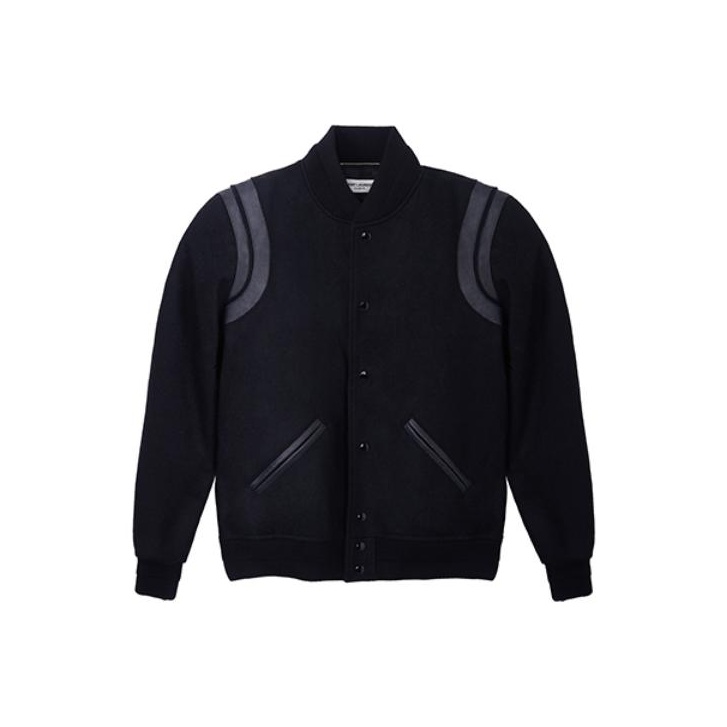 ブルゾン Saint Laurent FW25 JACKET (827736 YCQN2 1242) Saint Laurent Leather Bomber Jacket | Black | FARFETCH