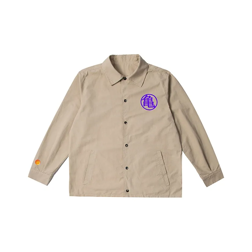 Heather Grey Wall x Dragon Pearl Отложной воротник Облегающий Длинный рукав Куртка Мужская