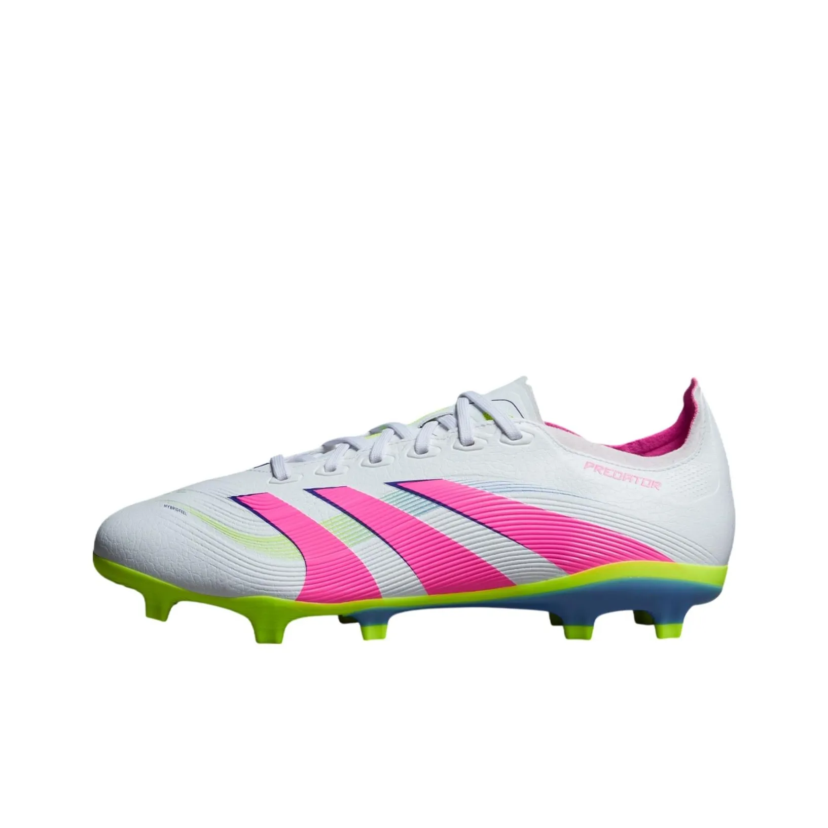 Adidas PREDATOR LEAGUE MG MULTI Ground FG Твердый грунт Противоскользящий Устойчивый к истиранию Футбольные бутсы Унисекс Белый Розовый