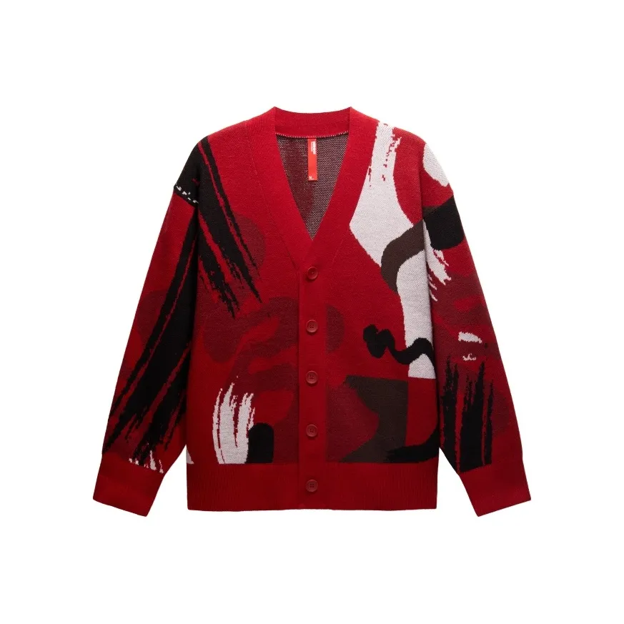 Bananain x ZHUJINGYI LIANMINGKUAN Red Plan Collection Artist Collaboration Collection Свитер Унисекс