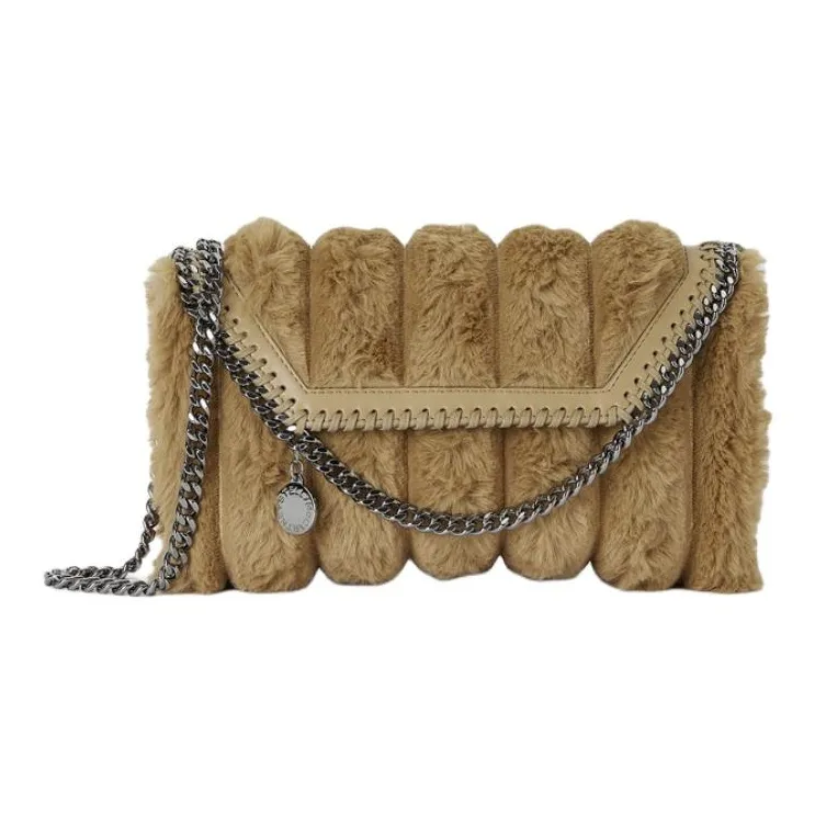 Stella McCartney Полиэстер Сумка через плечо Средняя Женская Темно-хаки