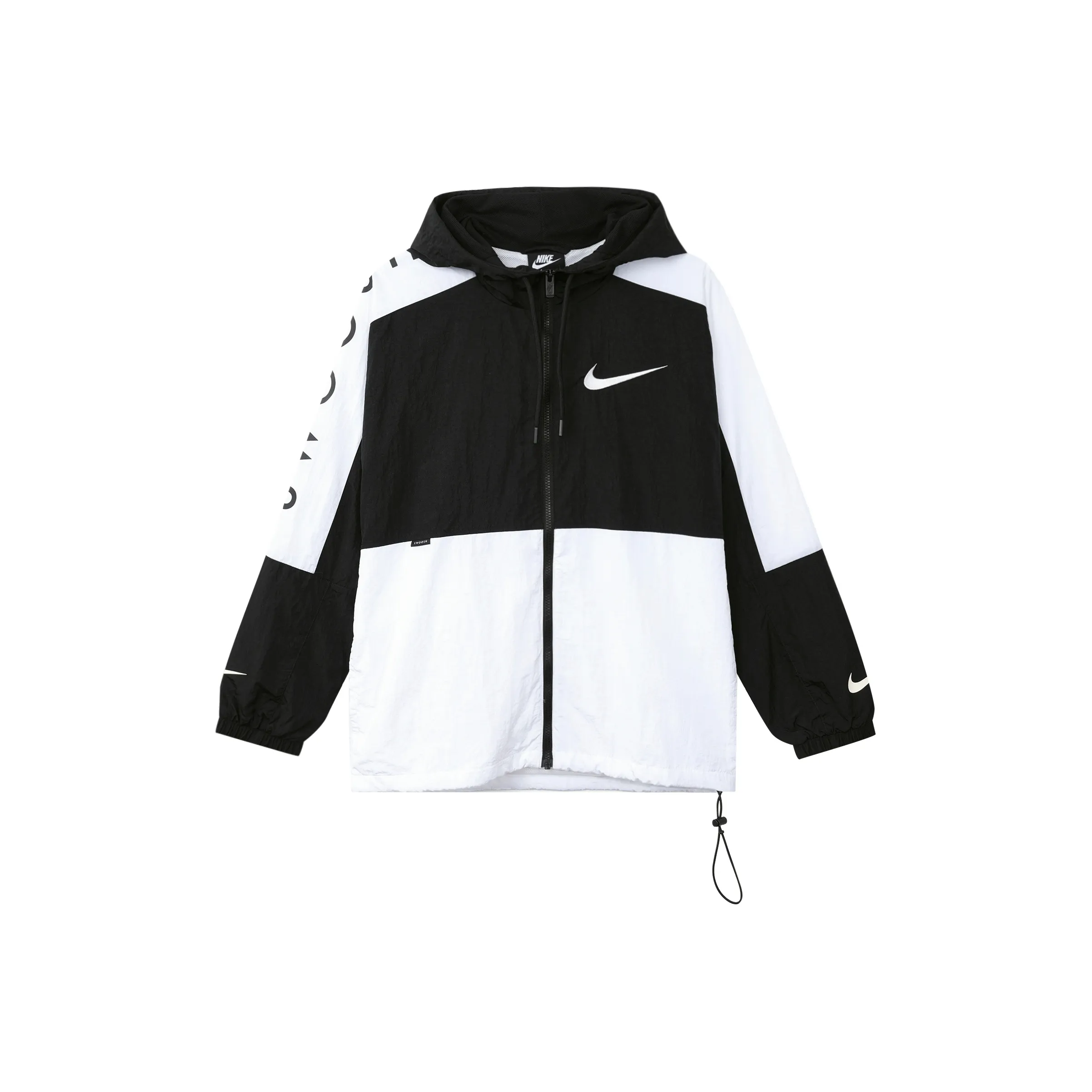 Nike Men's Zip Up Sports Hooded Jacket 'Black/White'