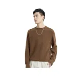 깊이 체스트넛 브라운 크루넥