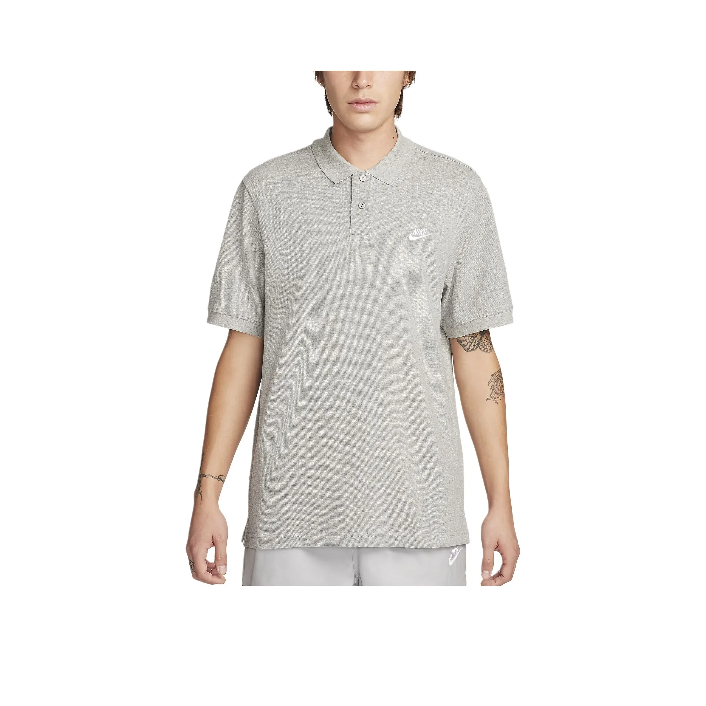 Nike Club Polo Shirts Men Dark Gray/White