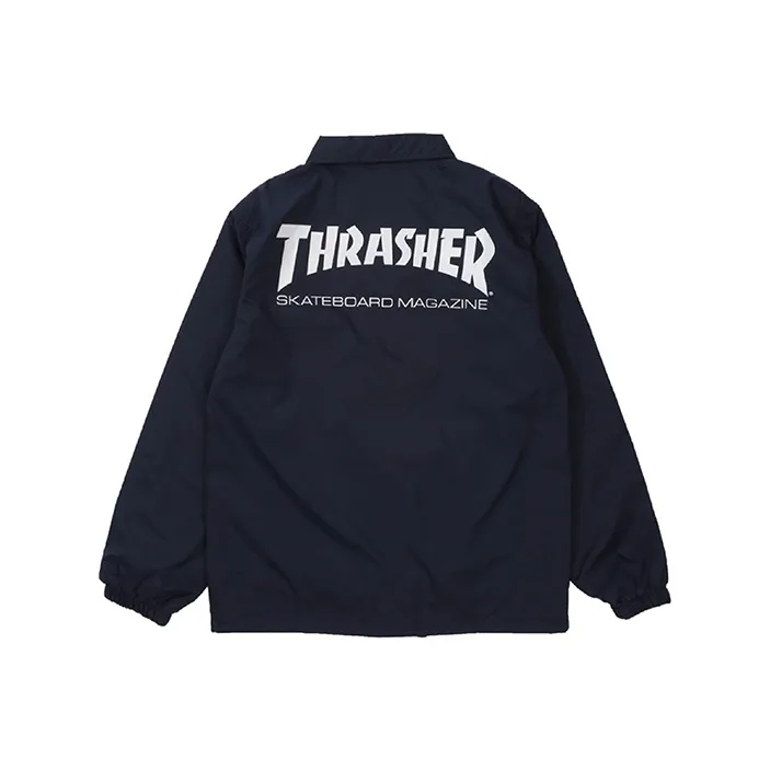 Thrasher Куртка Японская версия Унисекс Темно-синий