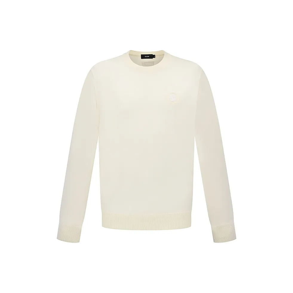 RARE Long Sleeved Sweater Knitwear Men's White