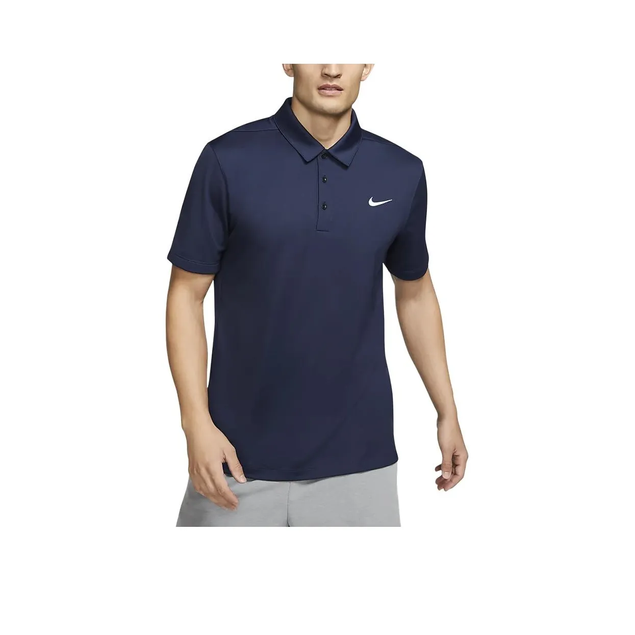 Nike Football Поло Мужское Морской Синий