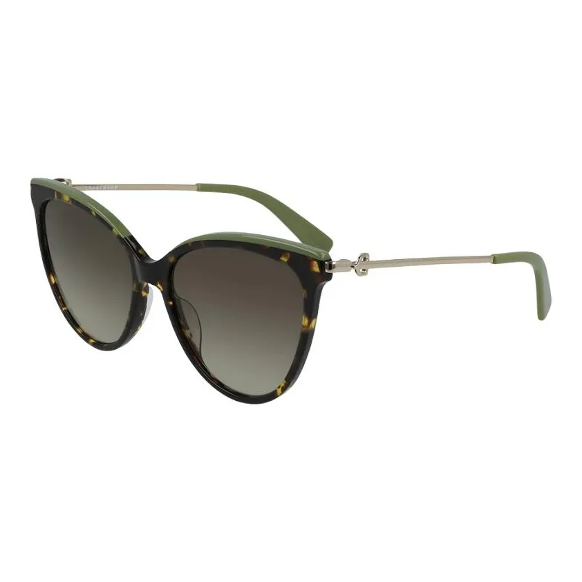 LONGCHAMP Plastic Cat Eye Sunglasses Women's Tortoiseshell