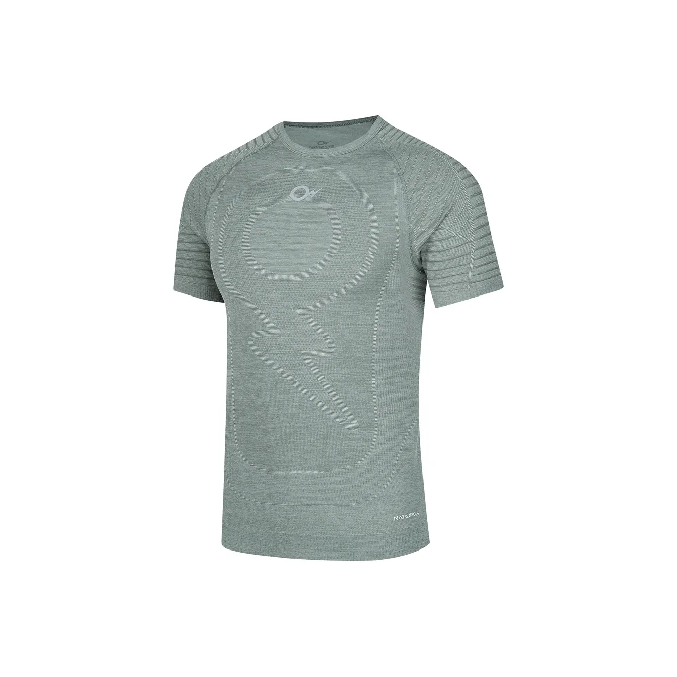 NATADUOPU NTP Lightning Ball Short Sleeved T-Shirt Integrated Knitted Fabric Sports Top * 1 Unisex Gray Green NATADUOPU NTP Lightning Ball Короткий рукав T-рубашка с интегрированной трикотажной тканью Спортивный топ * 1 Унисекс Серый Зеленый