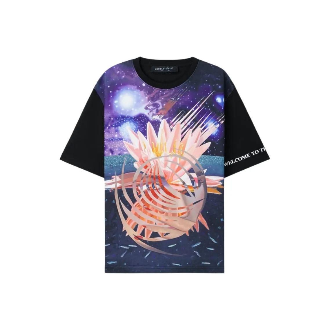 Lanvin Черная Унисекс Футболка