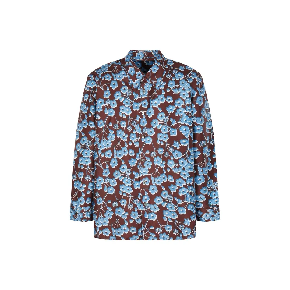 CROQUIS Рубашка Мужская Комбо Синий Кофейный