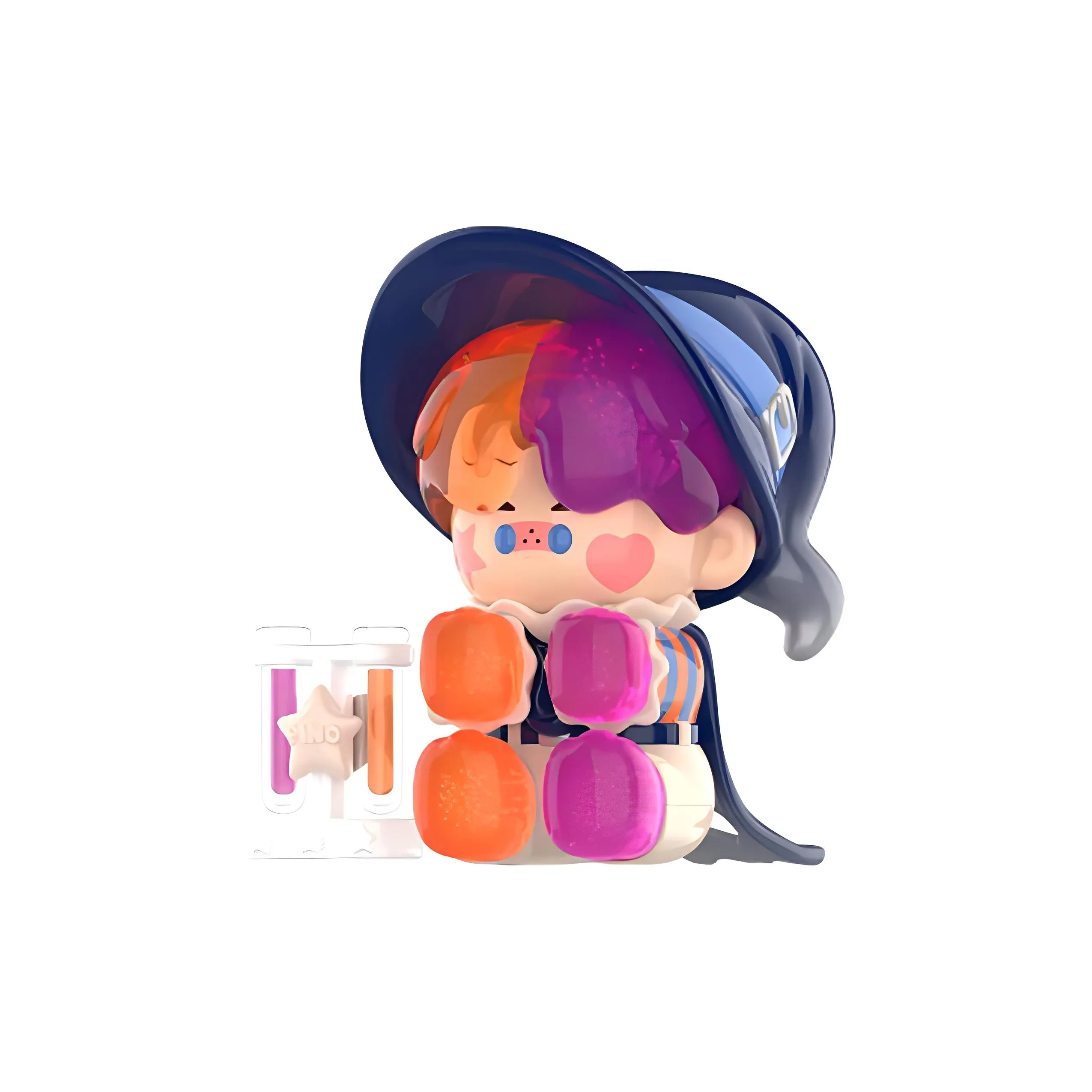 POP MART Коллаборация PINO JELLY Midnight Фигурка Аптекарь Альтернативный Цвет Версия Прозрачный Слепой Бокс с Карточкой