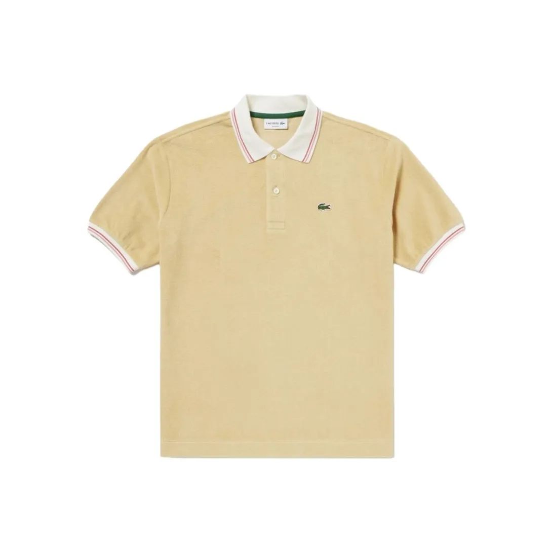 LACOSTE Polo Shirts Men's Beige