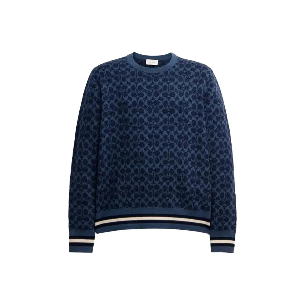 COACH FW23 Sweater Men's Dark Blue