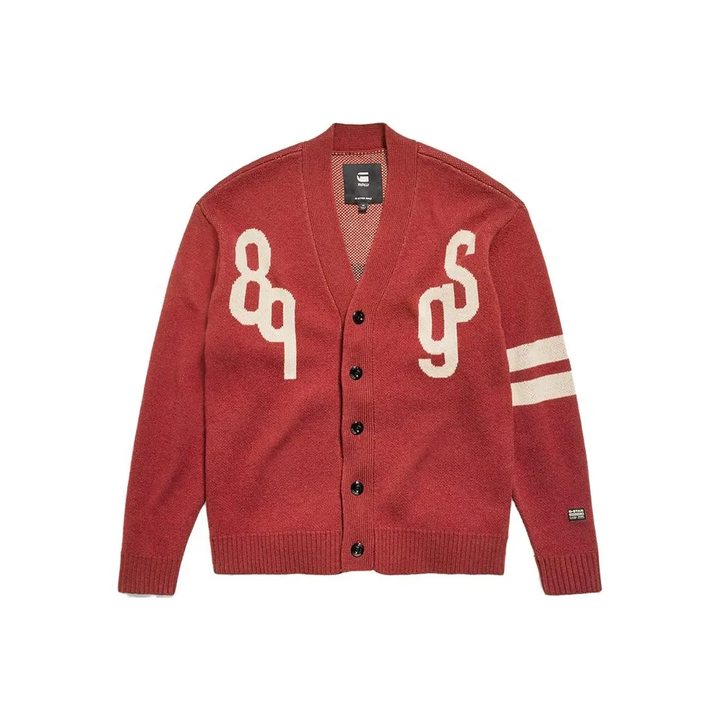 STAR RAW Fire Red Men's Knitwear