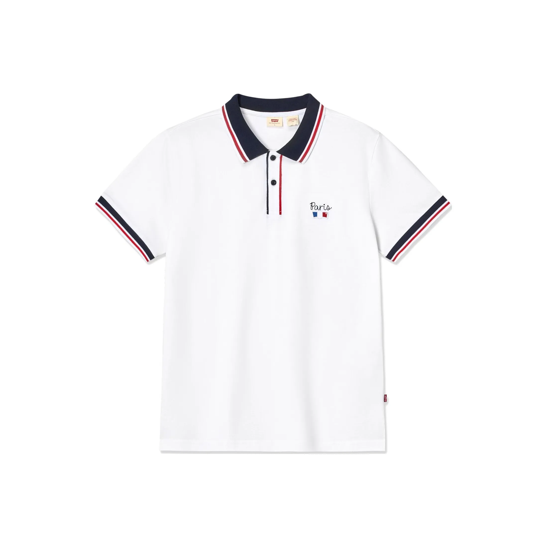 Levi's SS24 Paris Limited Capsule Series SS24 Поло Мужское Белое