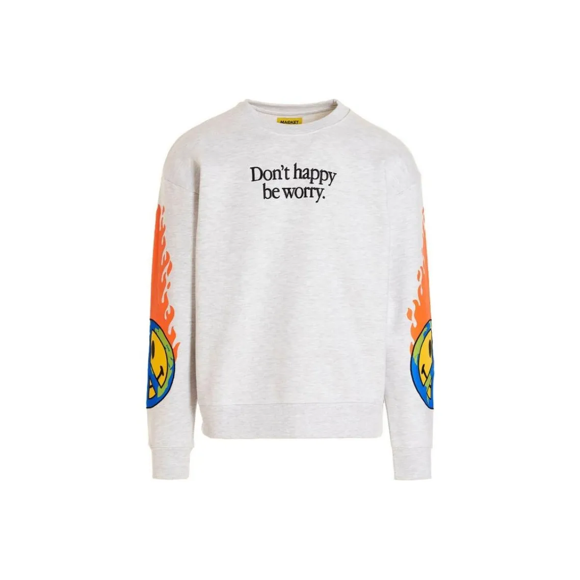 Market Smiley Earth On Fire Crewneck