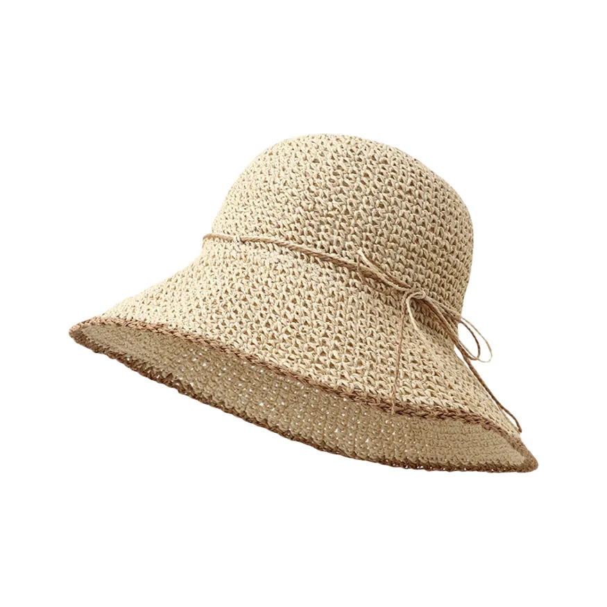 NOMK Папирусные шляпы с защитой от солнца Женские Бежевый хаки