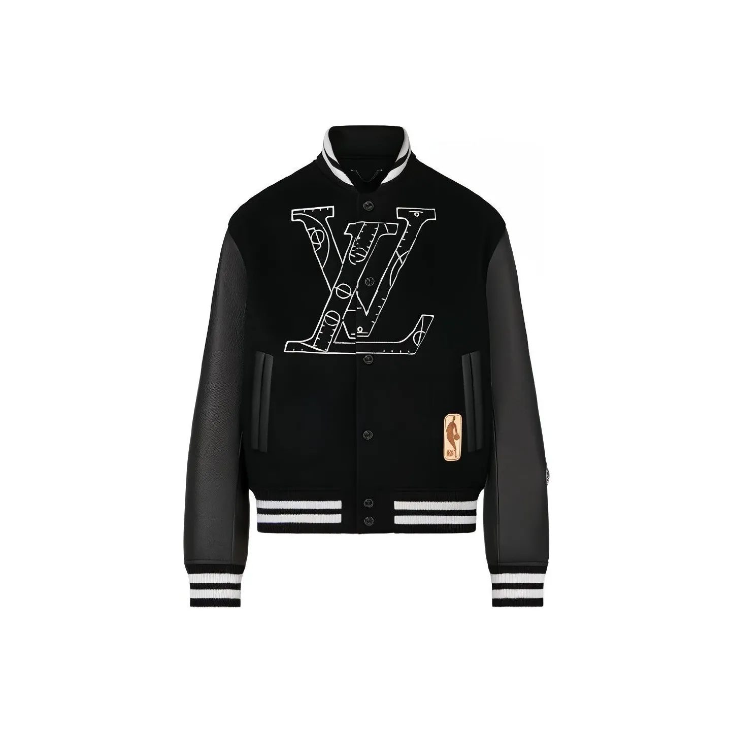 LOUIS VUITTON X Nba Leather Basketball Jacket