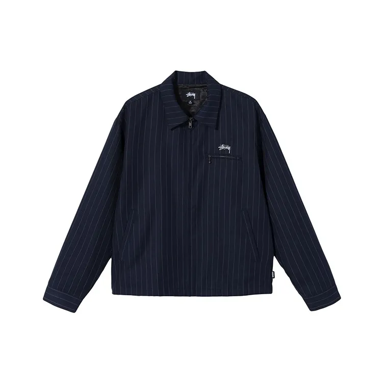 Stussy X Comme Des Garçons Pin Striped Bing Jacket