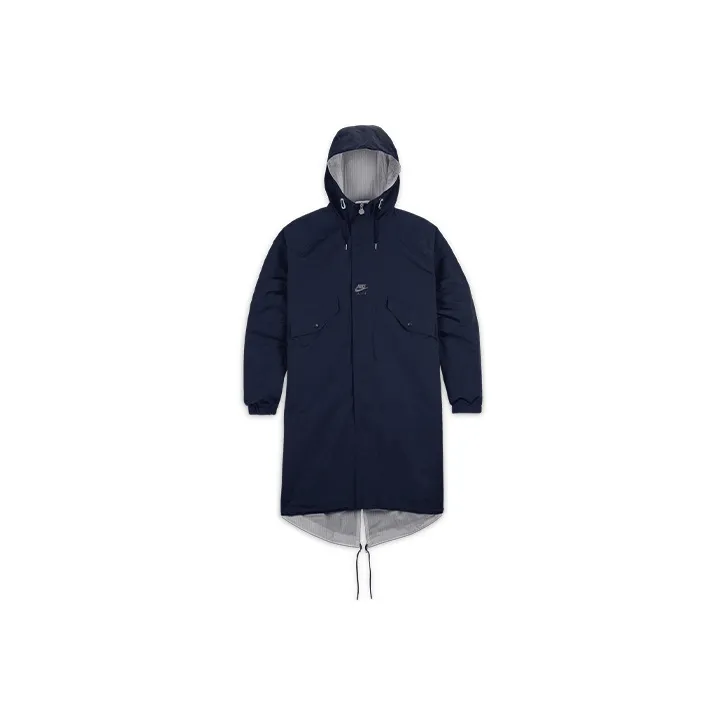 NIKE Синий с Белым Lettering Унисекс Куртки