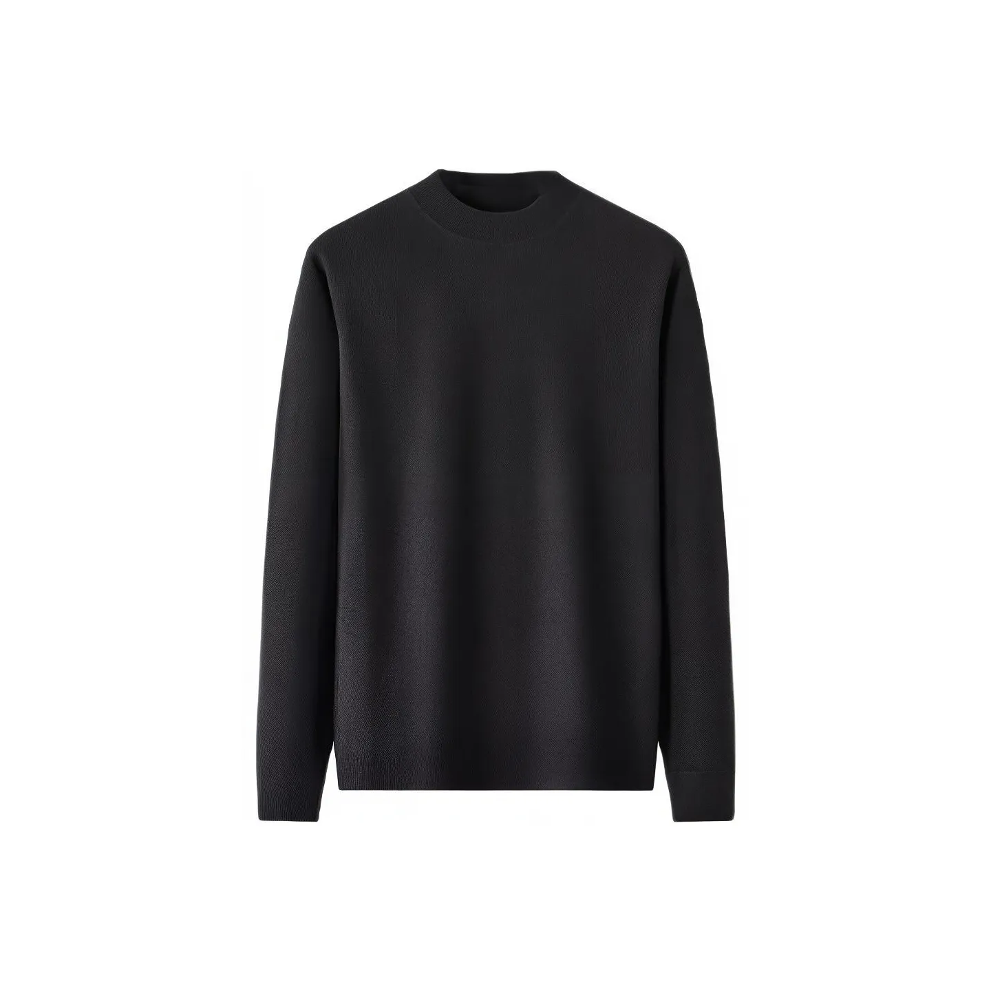 Red Bean Solid Color Crew Neck Pullover Sweater Men's