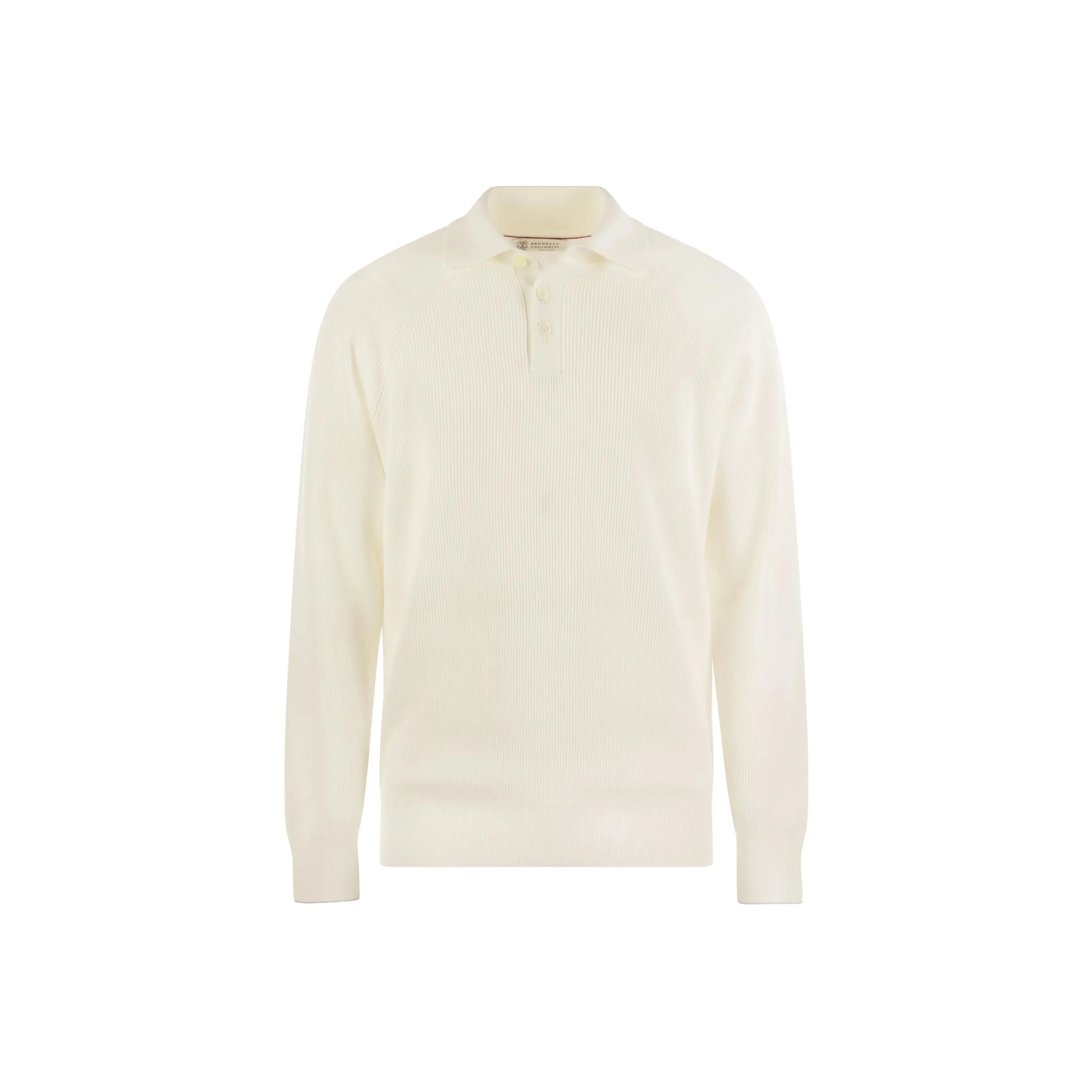 Brunello Cucinelli Long Sleeved Knitted Polo Jumper