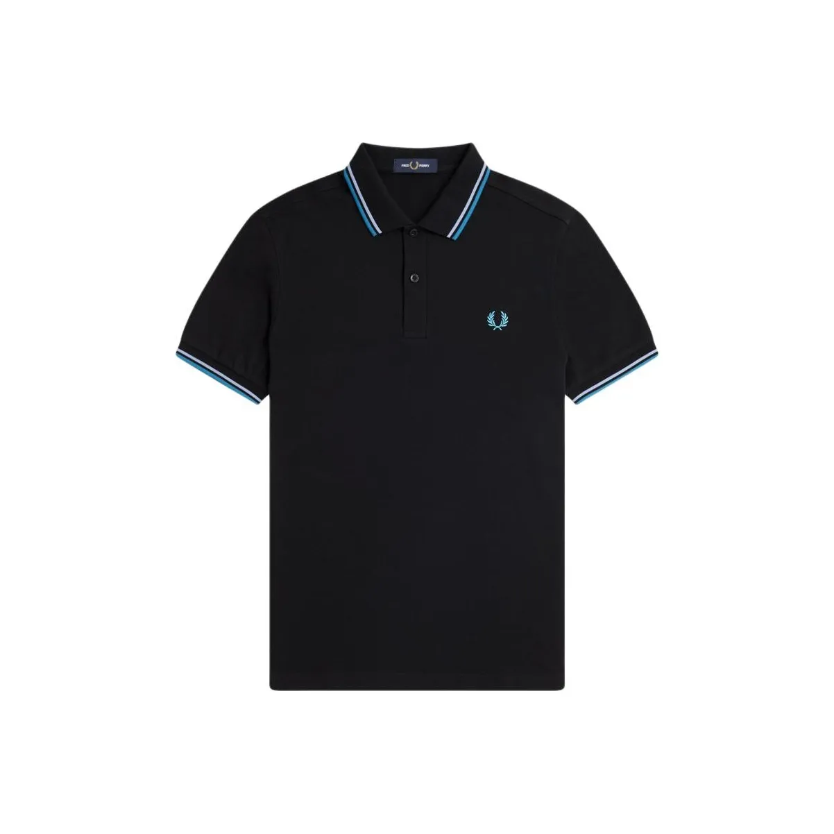 FRED PERRY Поло Мужское Черное Синий