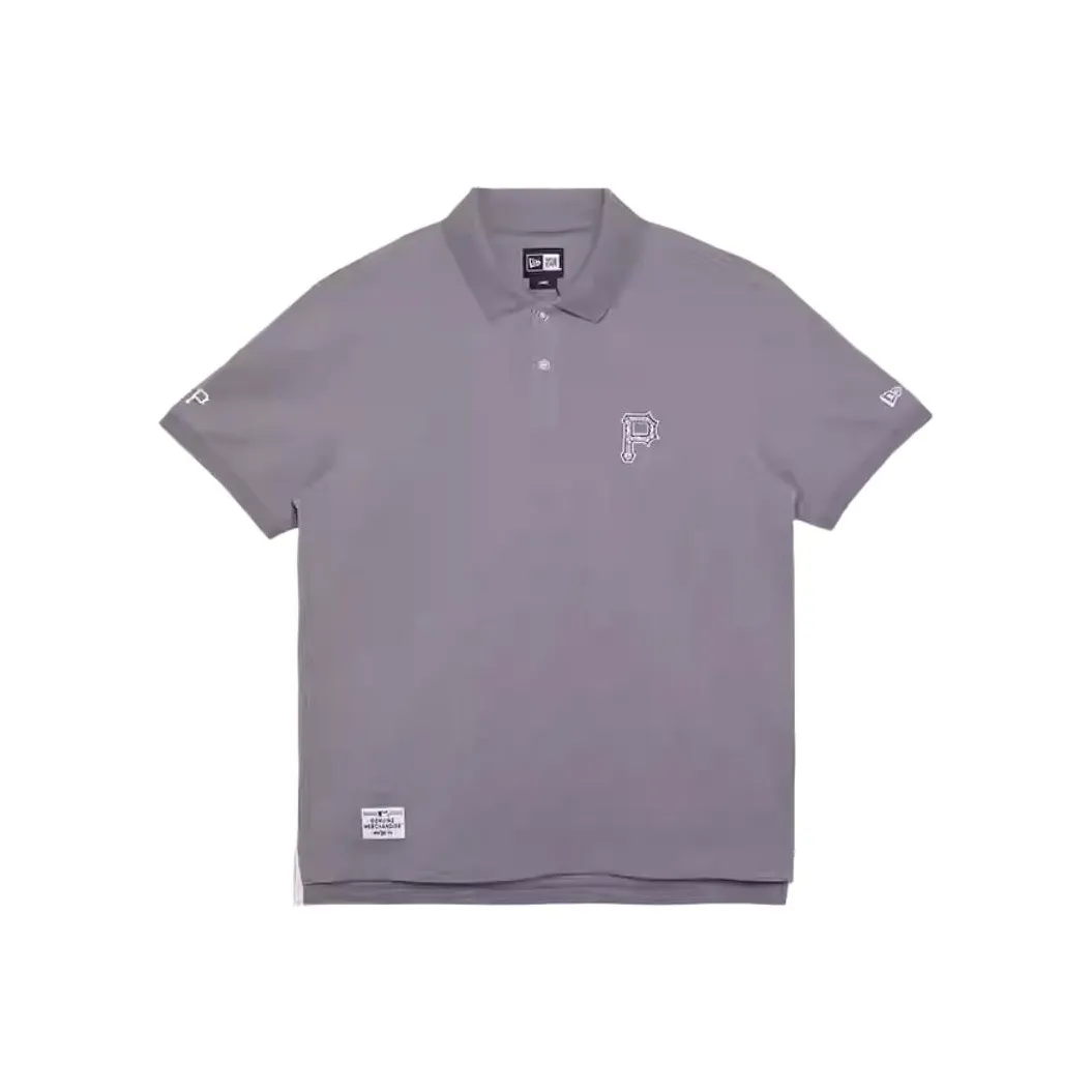 New Era x MLB Blue And White Porcelain Series FW24 Polo Shirt Unisex Gray