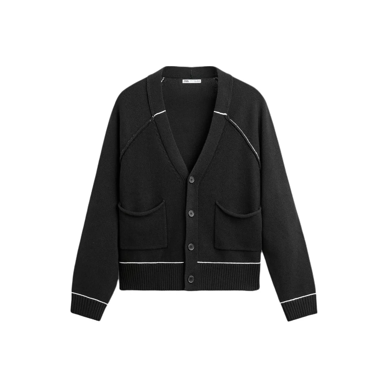 ZARA Черный Мужской Трикотаж