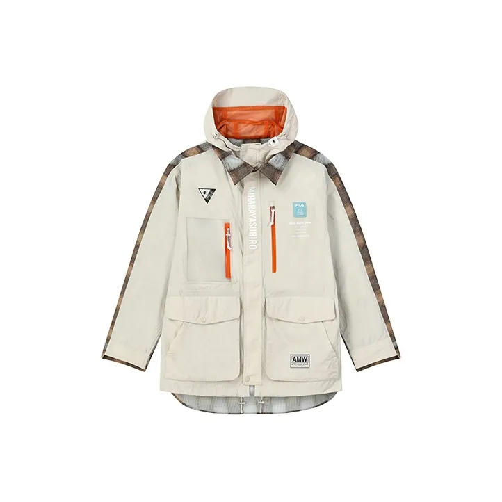 FILA x SANYUANKANGYU LIANMINGKUAN Jacket Men's Lupine Gray & Olive Yellow