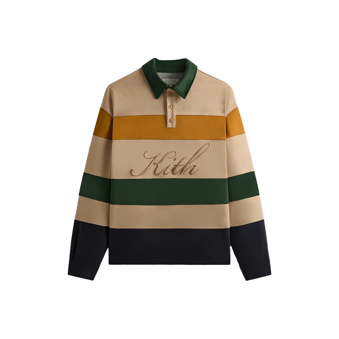 KITH Stripe Microsuede Tanner Pullover