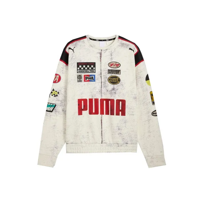 PUMA x A$AP ROCKY совместный бренд Модель Коллаборация SS24 Трикотаж Унисекс Теплый Белый