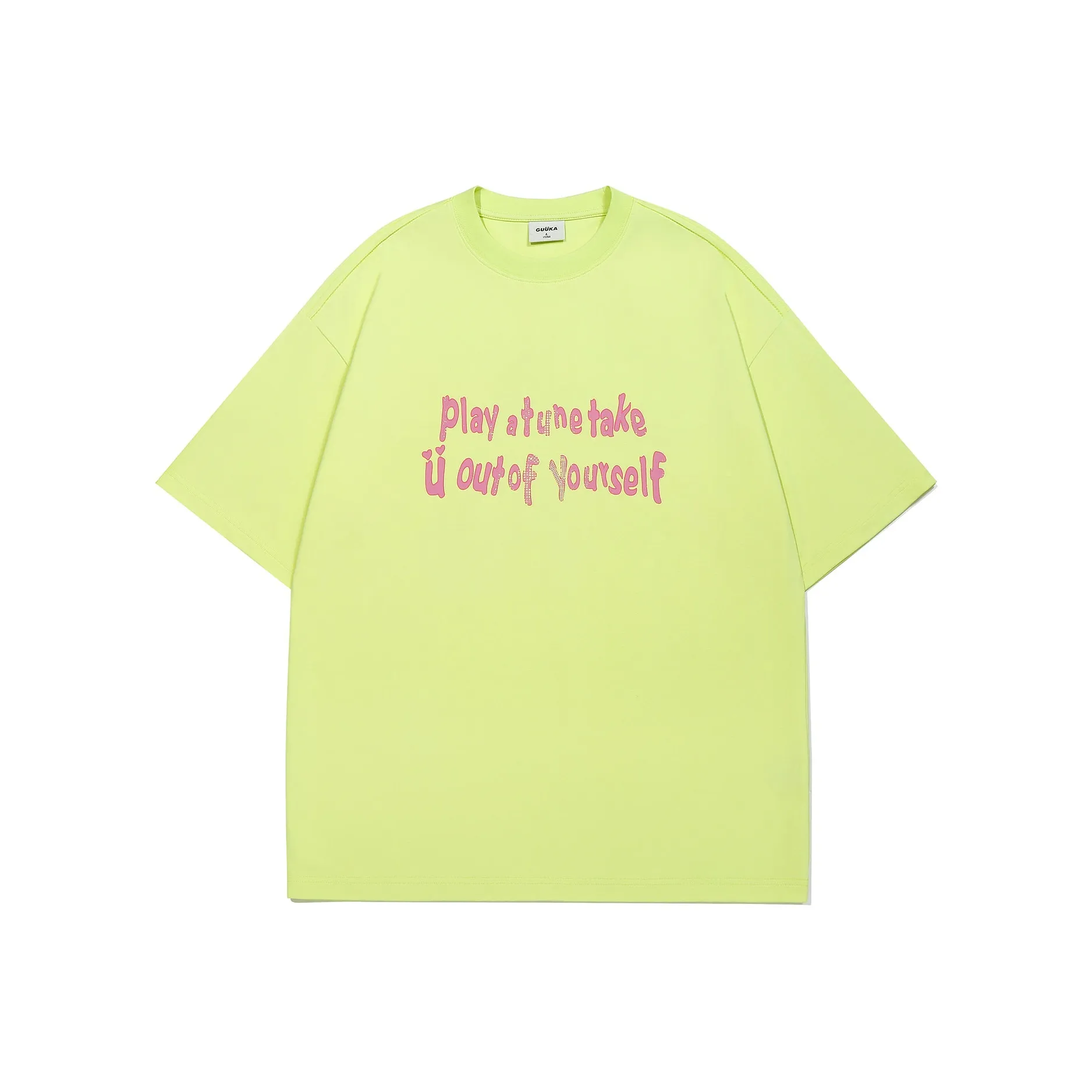 Guuka T Shirt Unisex Neon Yellow