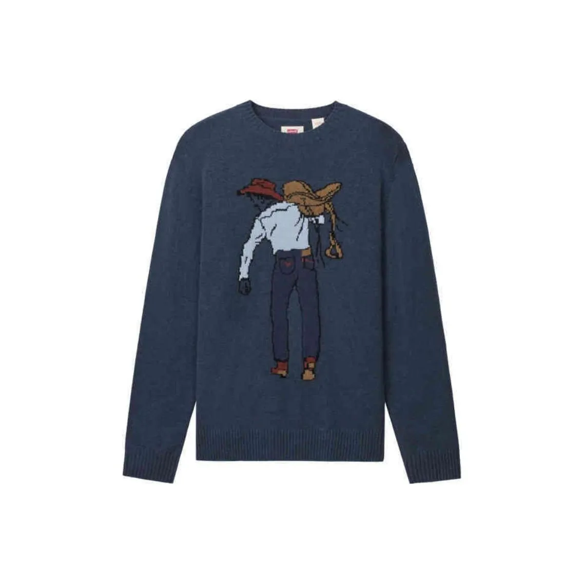 Levis Темно-синие мужские свитеры