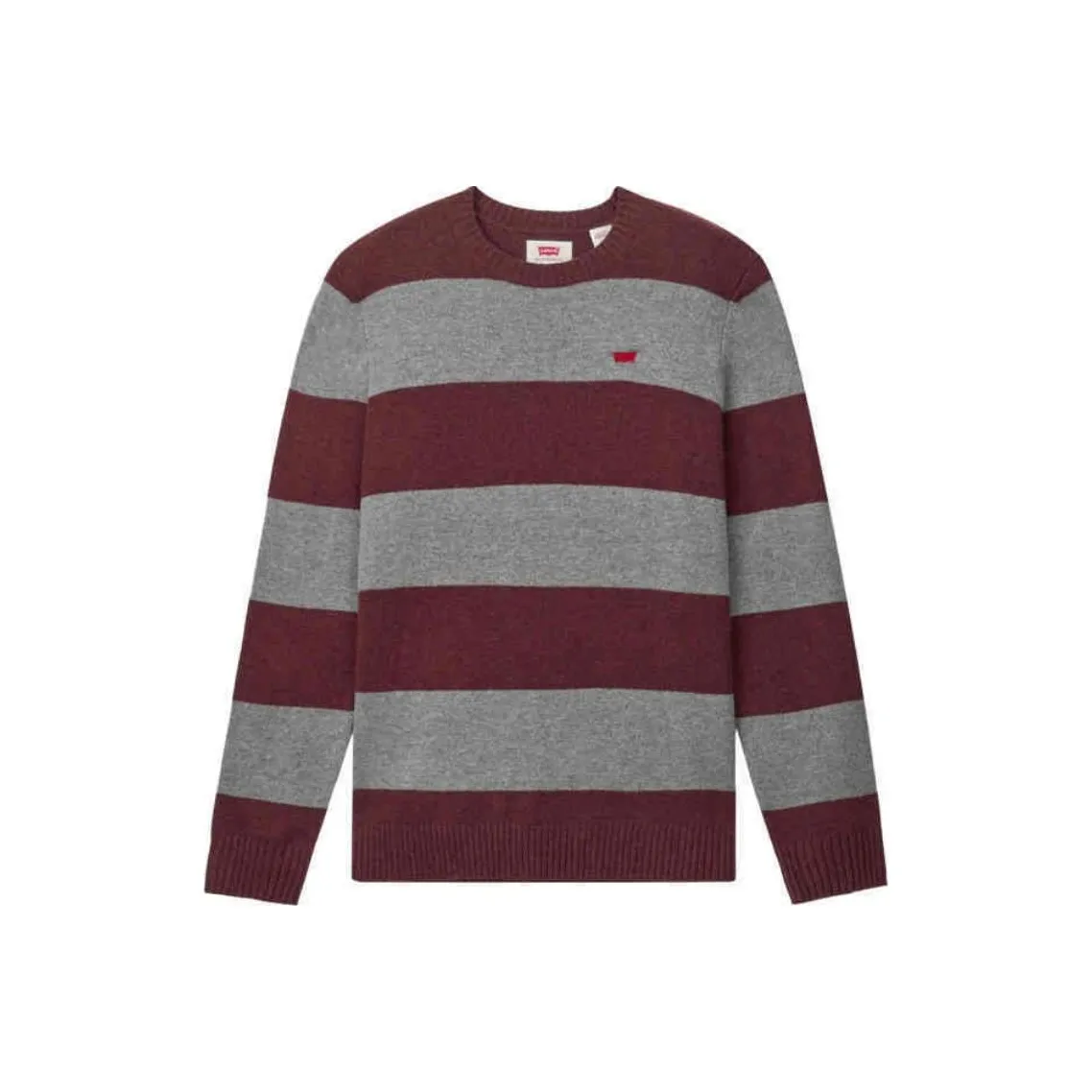Levi's Свитер Мужской Красно-Серый Полосы