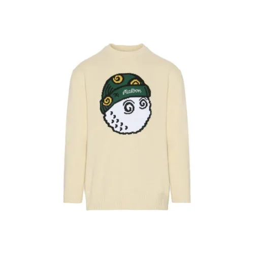 MALBON GOLF Экрю Мужские Свитеры